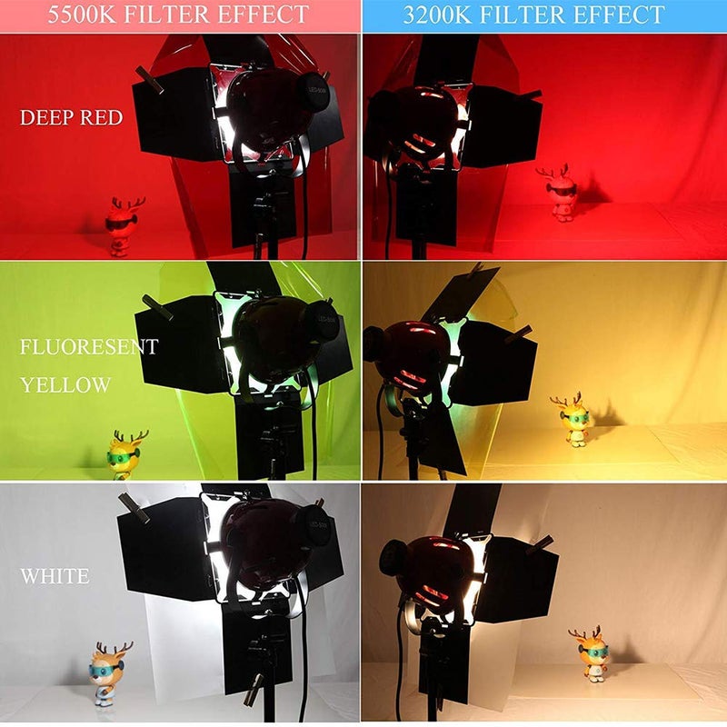 Selens Red Color Correction Gel 16x20 Inches 4 Piece Colored Lighting Filter Sheet for 800W Red Head Light Strobe Flashlight Photo Studio - Image 5